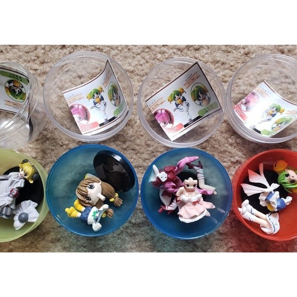 Di Gi Charat Complete lot of 4 figure Dejiko Usada Piyoko Puchiko Gashapon NIB - Picture 2 of 11